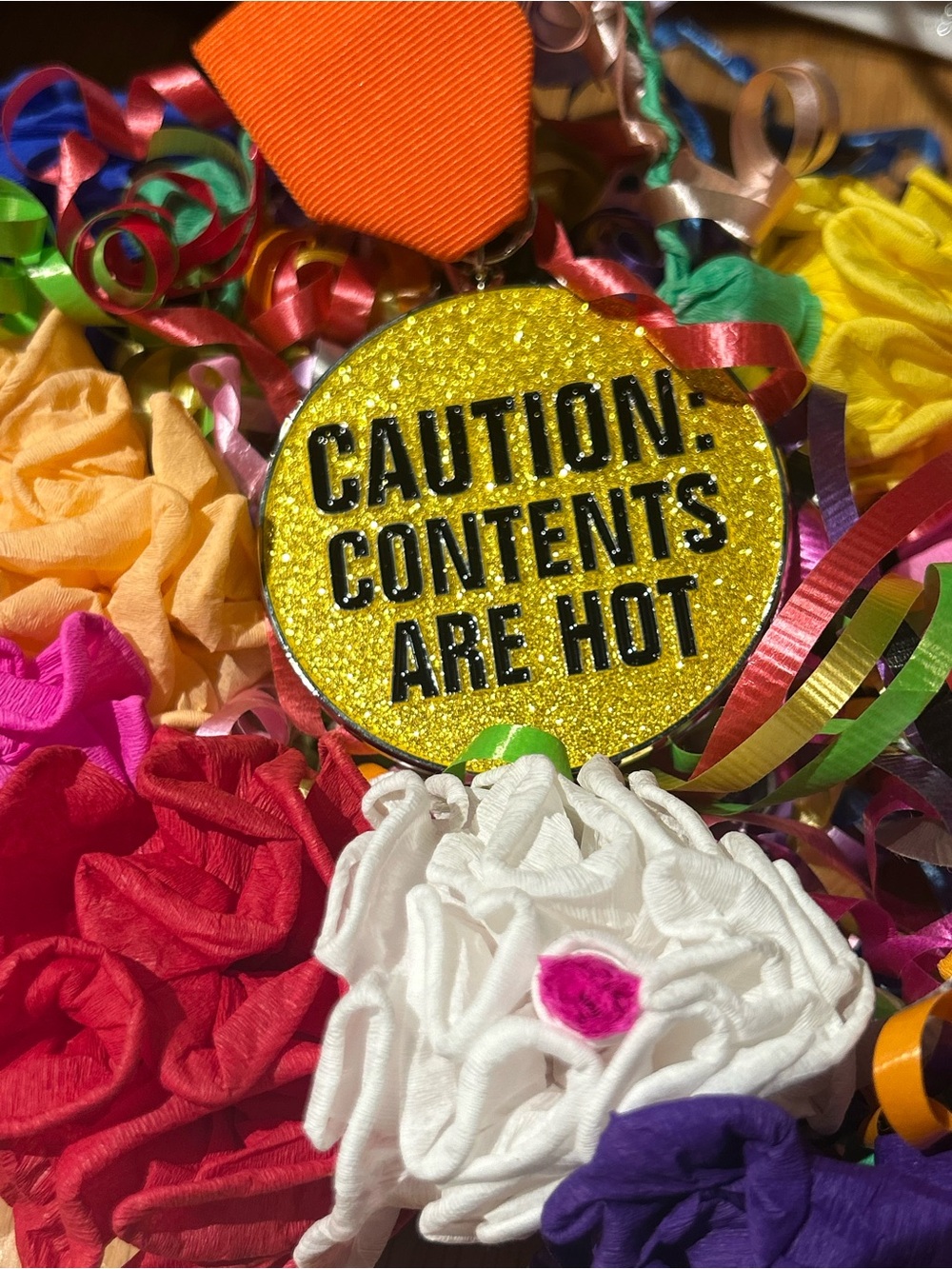 Caution: Contents Are Hot - Fiesta Medal